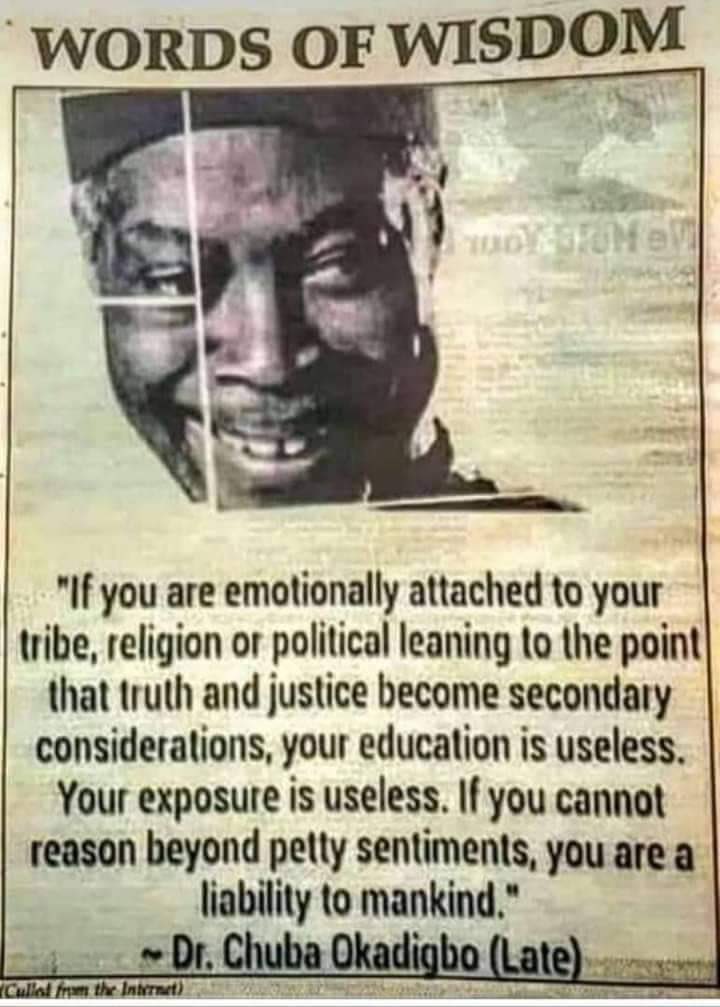 Charly Boy Area Fada 1 (@areafada1) on Twitter photo We had men of Timber and Calibre.
Chuba Okadigbo finish work here.
Dia fathers. We had men of Timber and Calibre.
Chuba Okadigbo finish work here.
Dia fathers.