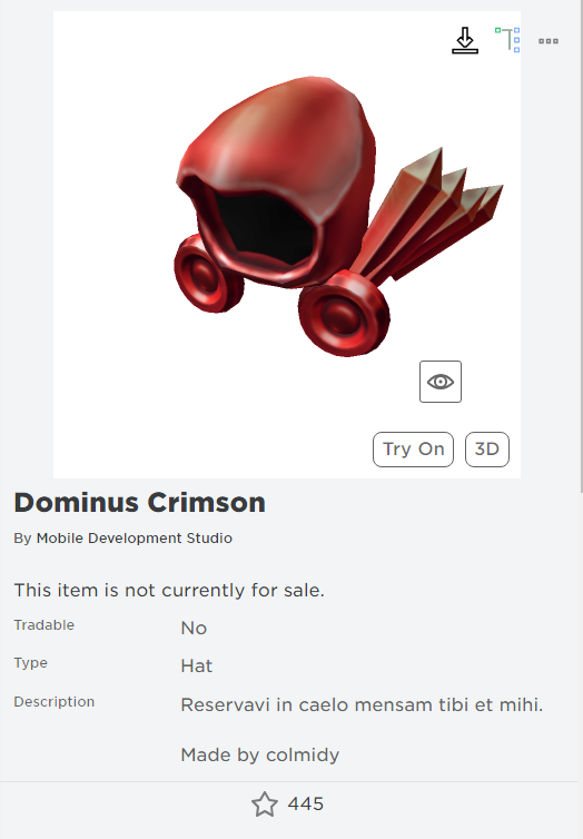 FREE UGC Rainbow Dominus - Roblox