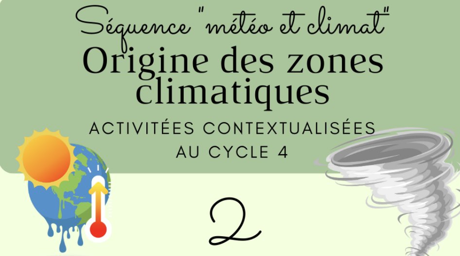 ianGuyaneSVT's tweet photo. Sur le site #SVT Guyane, une séquence contextualisée #météo et #climat en #Cycle4 !
👉Différence météorologie-climatologie : https://t.co/PtRuDW9XVy
👉Origine des zones climatiques : https://t.co/BZOyfA61ii
👉Moteurs de courants atmosphériques et marins : https://t.co/jkNLyCTo7O https://t.co/HkFzDURC1t