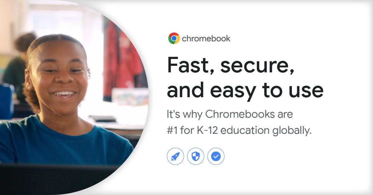 mkbconsultltd's tweet photo. Time is precious in the classroom. Teachers don’t want to wait for updates. Students switch off when devices are slow. 
Reclaim teaching and learning time with Chromebooks’ 10-second boot times and 76% faster deployment than Windows devices. Learn more https://t.co/v739yNl8mQ https://t.co/fRYS3gThA7