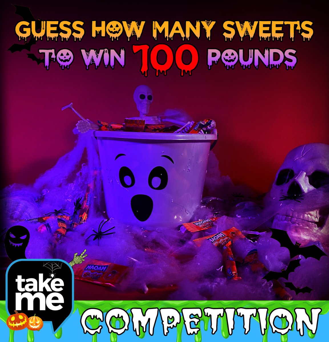TakeMeLeics's tweet image. 👻 Get set for a bone-chilling challenge! Take Me unveils a Halloween guessing game—your sweet tooth could snag £100! Guess the enigmatic sweets in our Halloween buckets to enter. Trick or treat?! 🍬🎃
#SpookyChallenge #HalloweenGuessingGame #SweetToothContest
#TakeMe #halloween