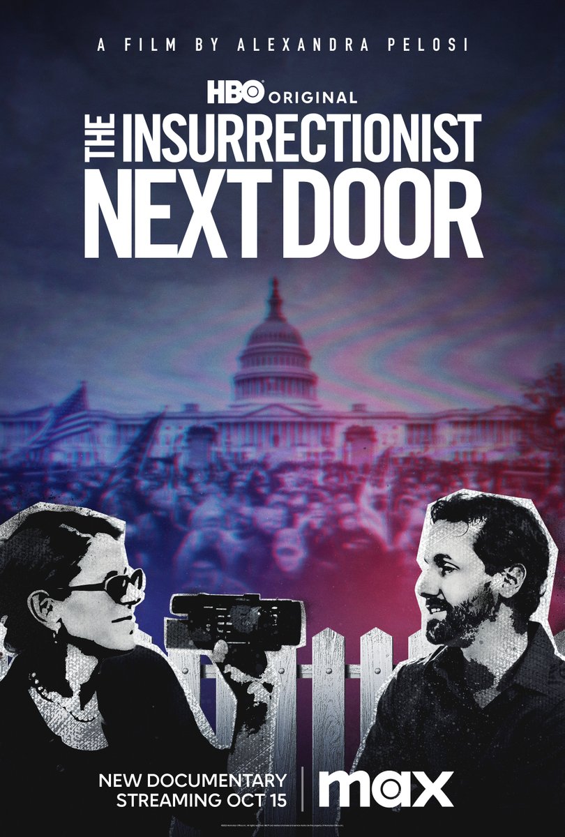 @StreamOnMax The #InsurrectionistNextDoor premieres October 15 on @StreamOnMax.