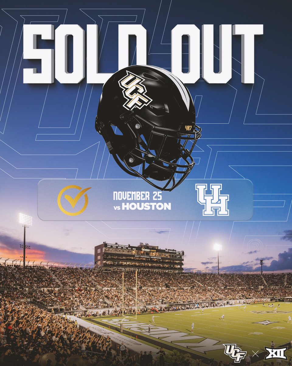 All remaining home games are SOLD OUT verified resale 🎟️: ucfknights.co/23singlegame