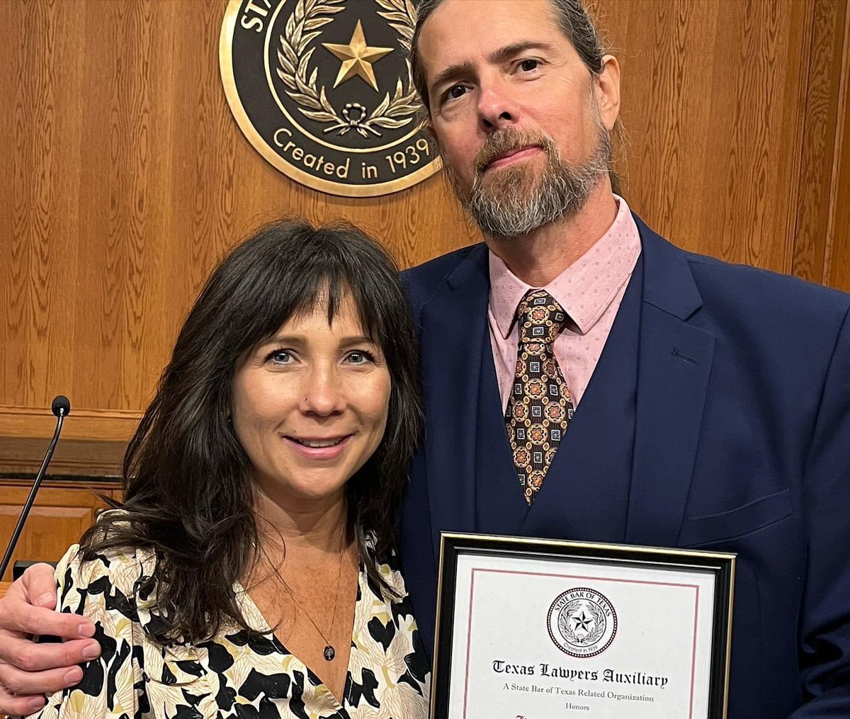 NISDClark's tweet photo. Congratulations to Kevin Pumphrey!! He received the Texas Law Related Education Teacher of the Year yesterday at a ceremony in Austin. Well deserved Mr. Pumphrey! @texasteacher68 #ClarkMUN https://t.co/vmoKlwXFiE