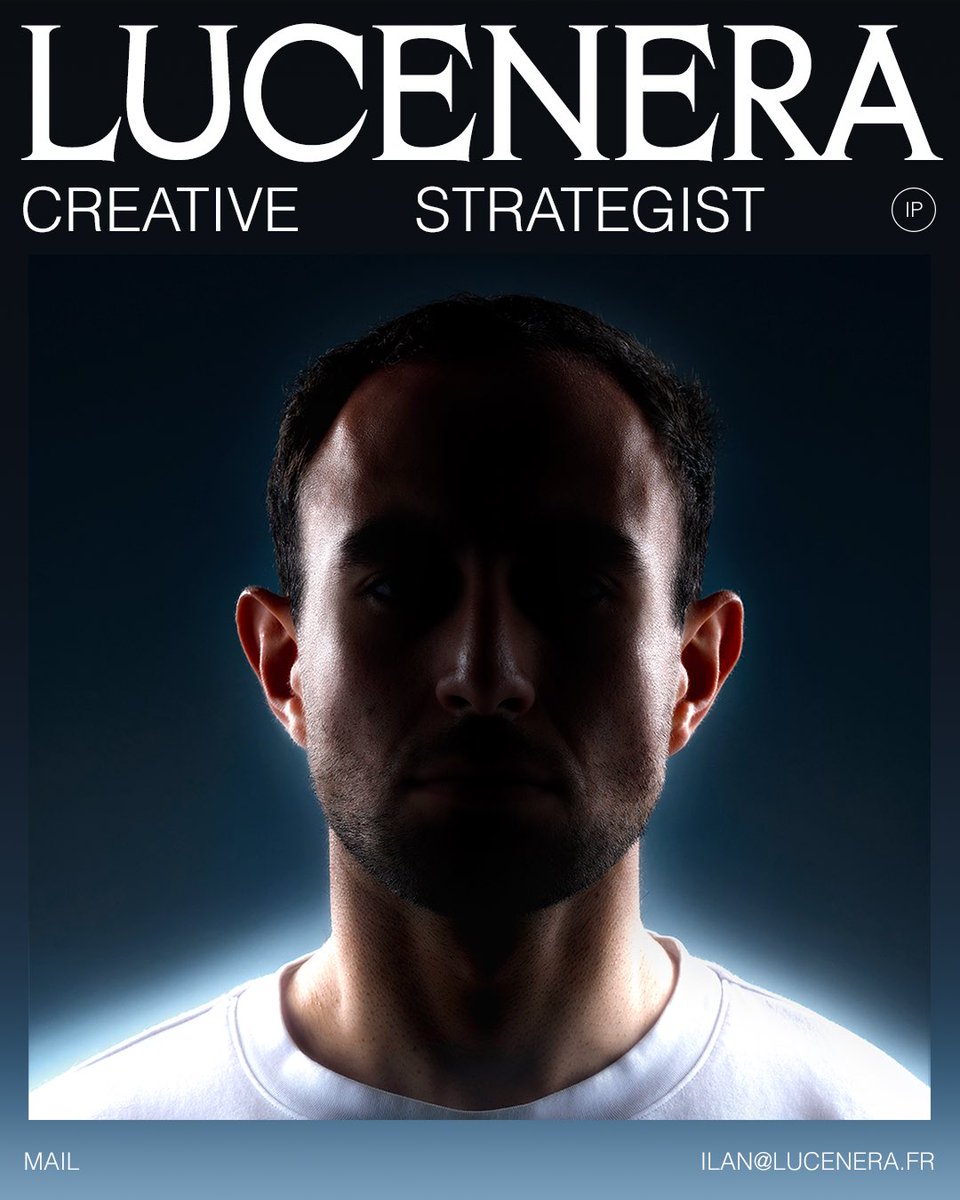 arthur_connault's tweet photo. CREATIVE STRATEGIST : @iplucenera 

IP • CREATIVE STRATEGIST              Son rôle est de bâtir les fondements de l'idée, afin que celle-ci soit la plus structurée sur le plan stratégique, et ainsi exploiter le plein potentiel visuel… https://t.co/Li1vvADpUT