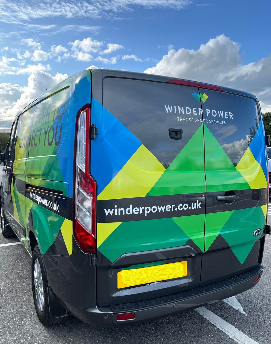 WinderPower's tweet photo. New Vans have finally arrived!

A very proud moment for us to finally welcome the first of 8 new Winder Power work vans with our new logo and colour scheme for our Transformer Service Engineers.

#onwards #newbeginnings #rebranding #transformerservices #winderpower https://t.co/jg400eYvd3