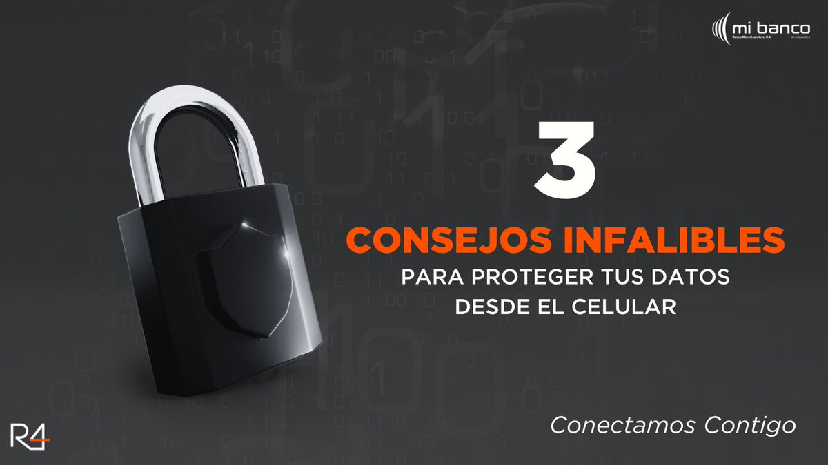 r4conectave's tweet photo. #Ciberseguridad

1. Activa un antivirus en tu celular y mantén aplicaciones y software actualizados.

2. Nunca accedas a tu banca en línea desde redes WiFi públicas.

3. Evita el gestor de contraseñas integrado en tu teléfono para acceder a tus cuentas bancarias. https://t.co/riQbQ5cdu1