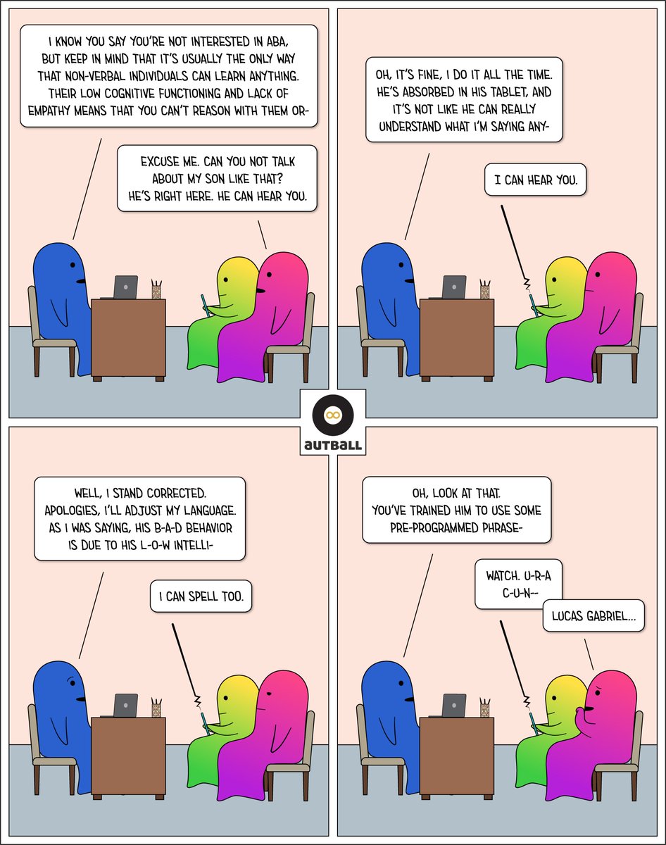 autball1's tweet image. We. Can. Hear. You. #aacawarenessmonth #augmentativeandalternativecommunication #nonspeaking #nonspeakingdoesnotequalnonthinking #Autism #autistic #actuallyautistic