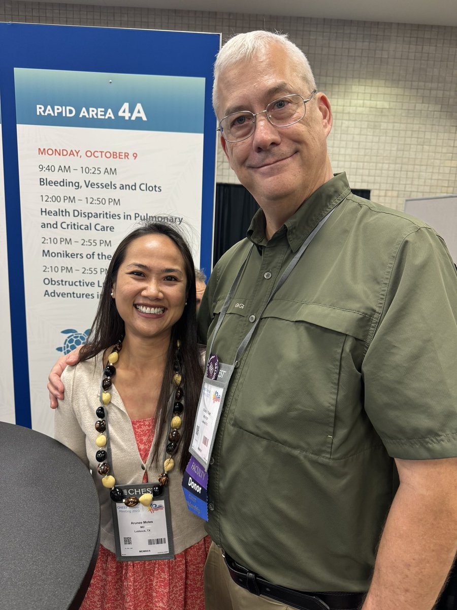 Red Raider PCCM family <a href="/AruneeMotes/">Arunee Motes</a> at one of her many presentations <a href="/accpchest/">CHEST</a> #CHEST2023 <a href="/ttuhscmed/">TTUHSC School of Medicine</a> <a href="/TTUHSC/">Texas Tech University Health Sciences Center</a> #CHESTWomen