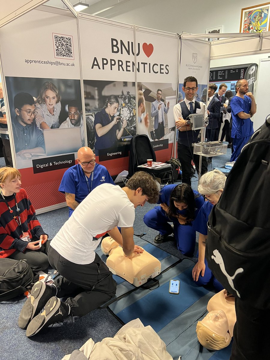 Whilst our new first years are in lessons, #bnuodp took our amazing 3rd year students, Fabi and Leema, to the National apprenticeship and education Event at the Stone X Stadium to share all things “apprentice” delivered by #bnu. Crazy busy day and lots of positive stories. #ODP