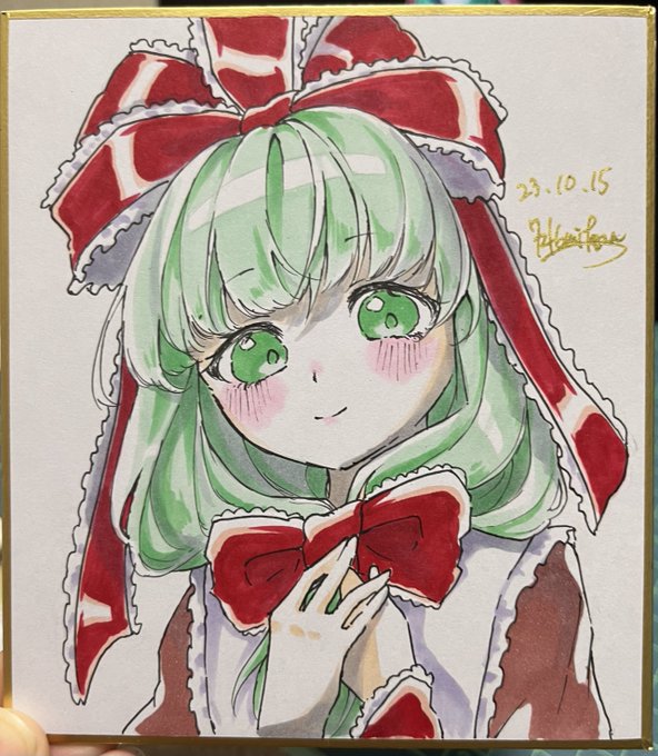 「hair ribbon shikishi」 illustration images(Latest)