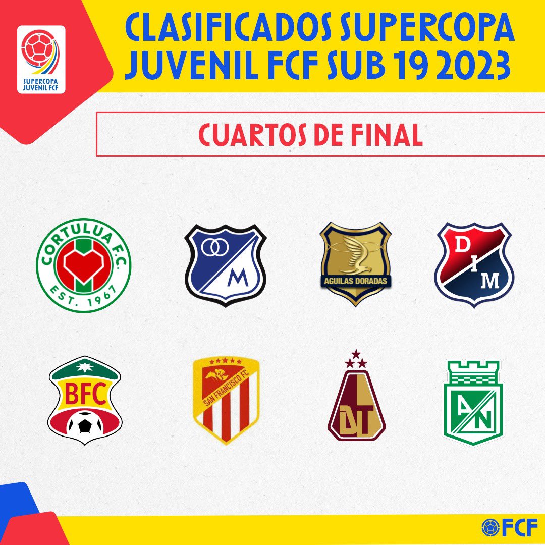 FCF_Oficial's tweet photo. Conoce los clasificados a los Cuartos de Final de la Supercopa Juvenil FCF 2023 https://t.co/sOYnKa4t6L