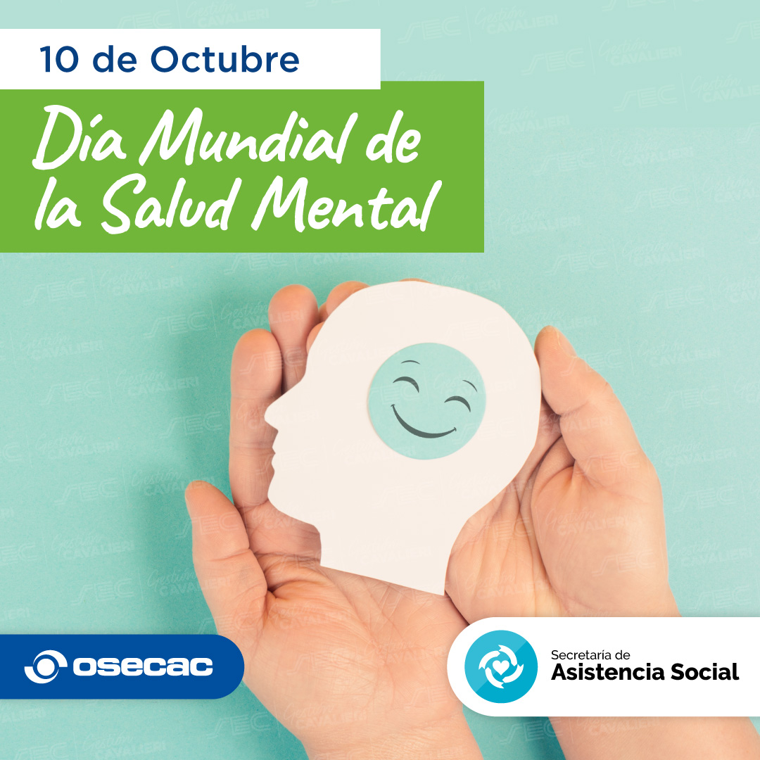 📅10 de octubre: Día de la Salud Mental🧠

Este día tiene como objetivo concientizar sobre los problemas de salud mental y fomentar acciones que la protejan como un derecho humano básico. 

Priorizá tu salud mental✨