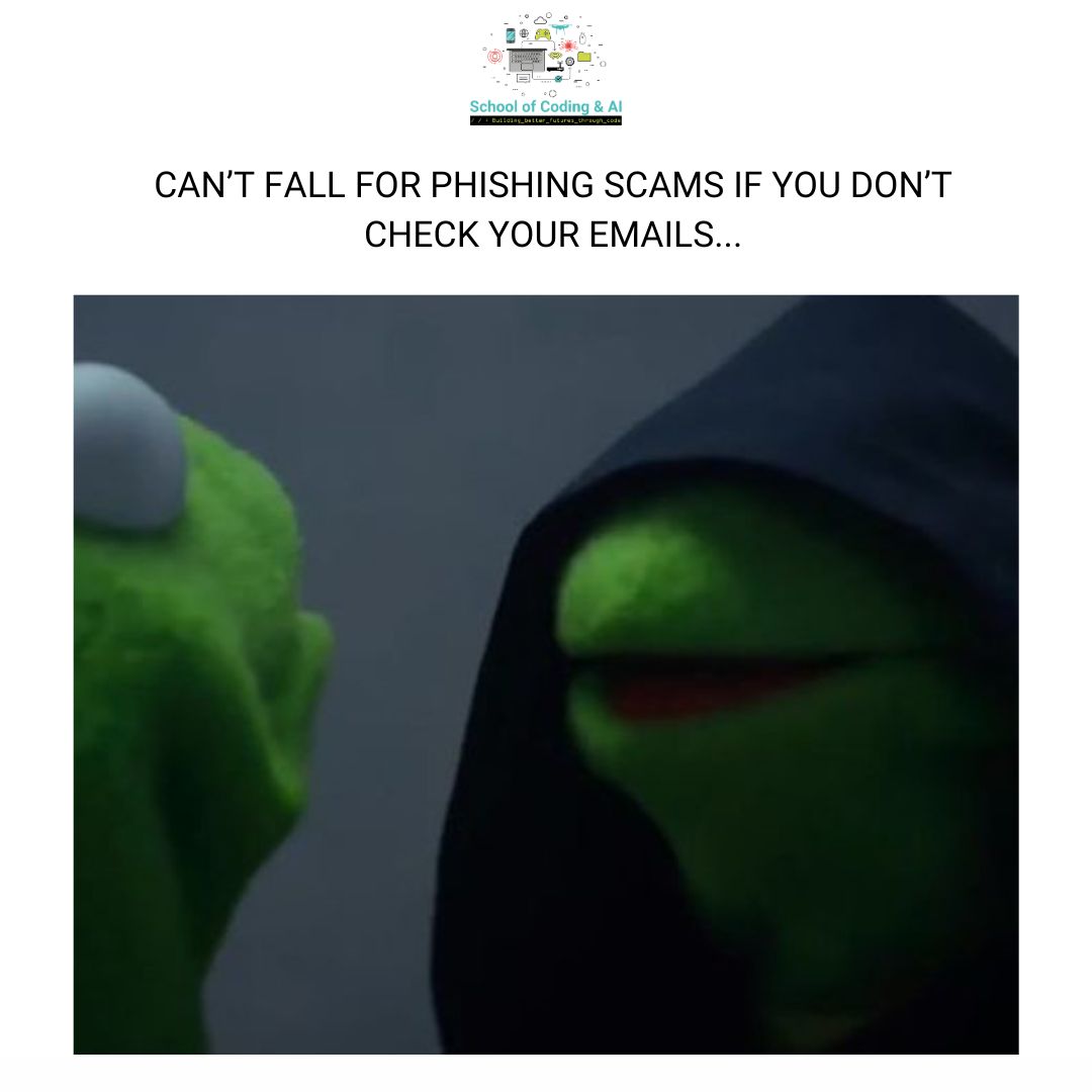 schoolofcoding's tweet image. 90% of data breaches start with someone falling for a phishing email trick. Stay skeptical of weird links and attachments!
#schoolofcodingai #schoolofcybersecurity #ai #danger #malware #cybersecurity #ransomeware #attack #ITsecurity #dataprotection #spam #Cybercrime #CyberAttack