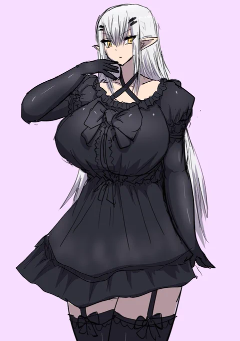 うちのこらくがき私服ジェシカちゃんゴスロリスタイルの黙ってれば美人 