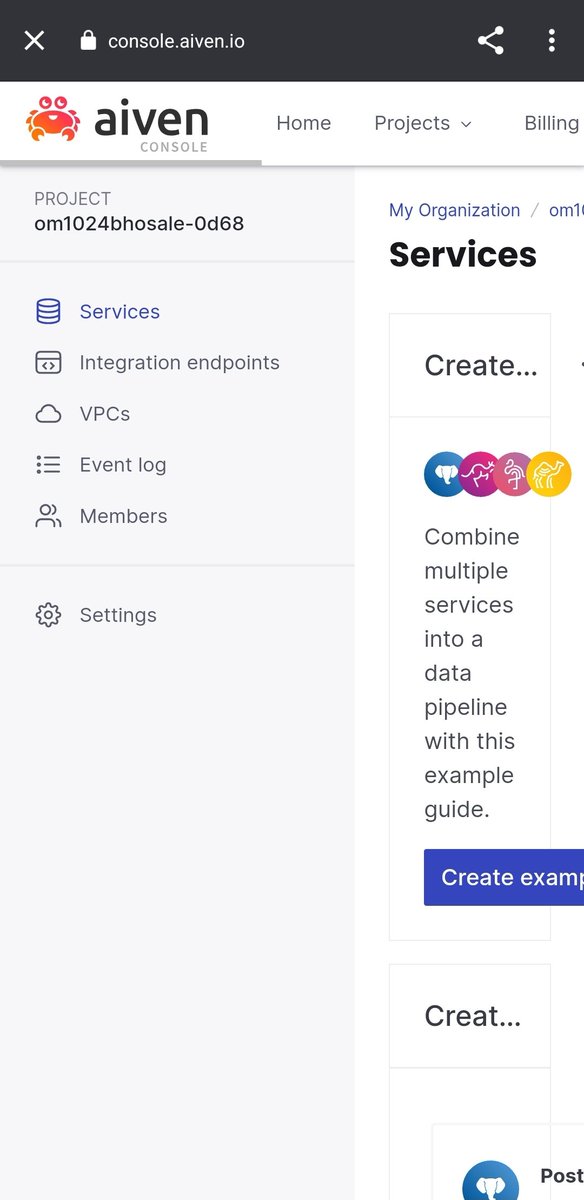 om1024bhosale's tweet photo. Hey,
Just created account on @aiven_io and thanks for 100$ free credits.Thanks @WeMakeDevs to share the information.Looking forward,to explore the platform. https://t.co/ZnFu0ICwPS