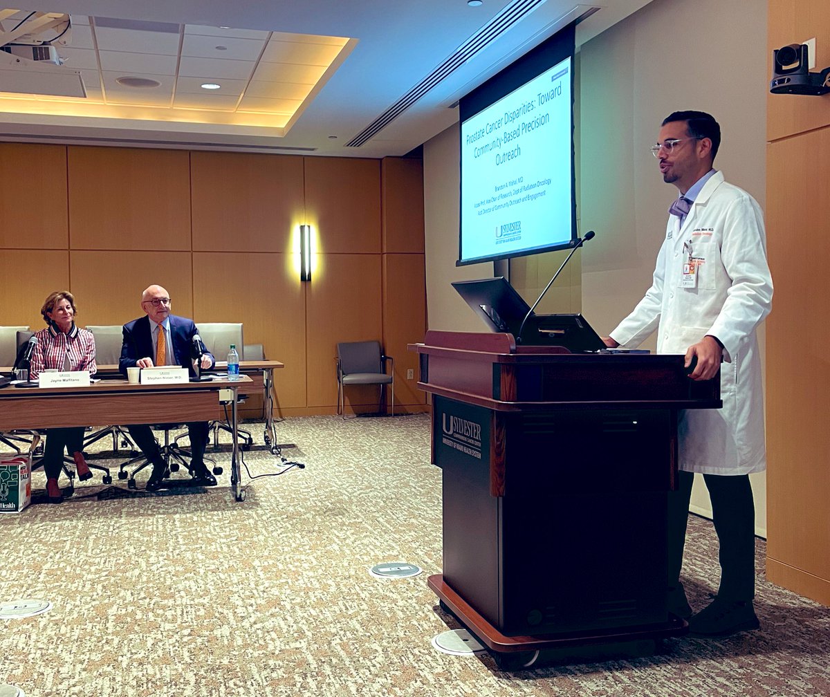 Really impressive presentation to our @SylvesterCancer Board this morning by @BrandonMahal sharing his drive and purpose to address cancer disparities. He, Erin Kobetz, PhD and colleagues are using the #gamechanger to achieve impact in our communities! 👏🏽🩺