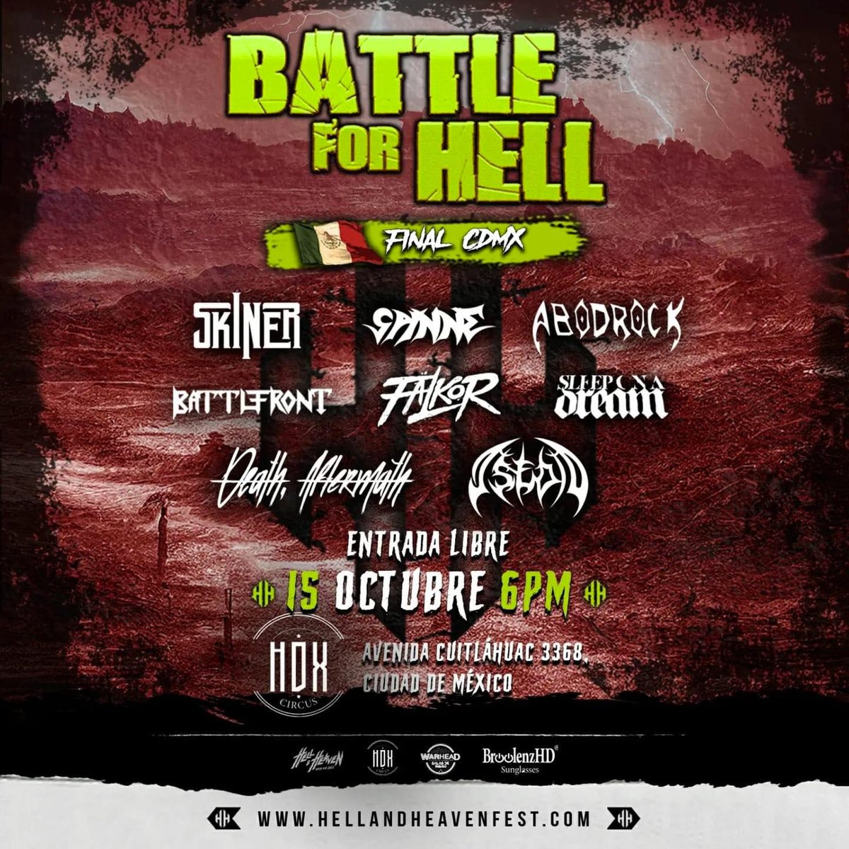 SamuelSegura_'s tweet photo. En @AsedioMX vamos con todo en esta final de la #BattleforHELL en búsqueda de un lugar en el @HHOpenAir. Ojalá puedan acompañarnos. 🥹 https://t.co/rgPvWnZDUi