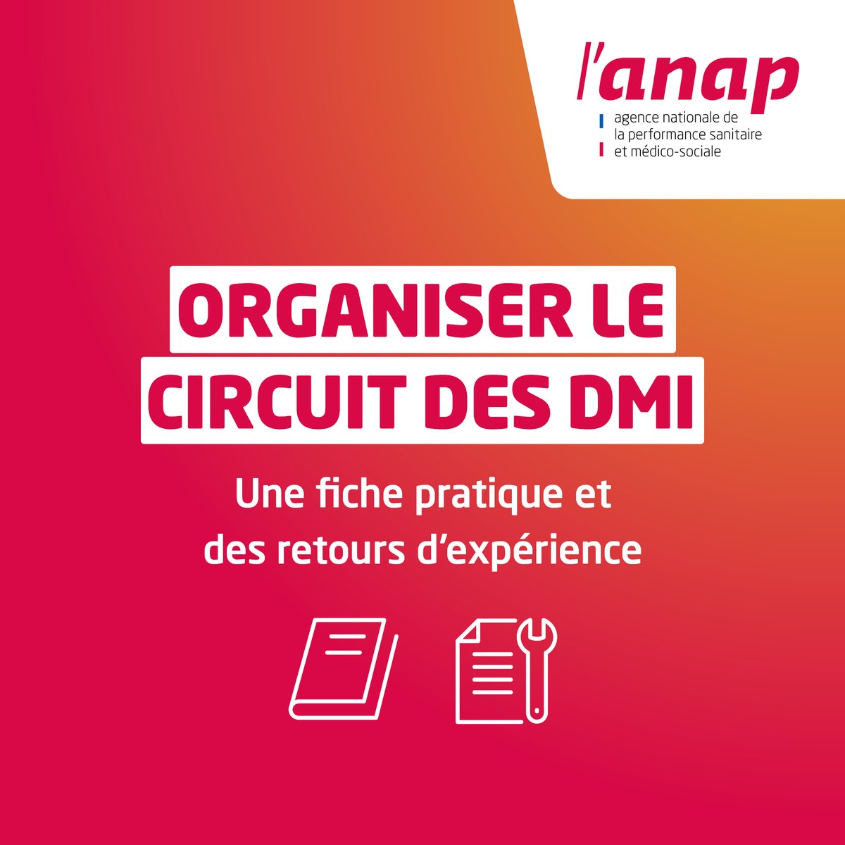 L'Anap publie une fiche pratique co-écrite avec <a href="/europharmat/">Europharmat</a> avec 11 exemples en établissements pour mettre en œuvre un circuit de dispositifs médicaux implantables (DMI) efficient &amp; conforme à la réglementation.  

👀🛠️Clés de réussite &amp; outils ici➡️ anap.fr/s/article/orga…