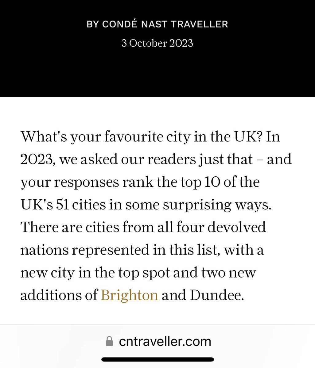 JPalfers's tweet photo. So unimpressed with @CNTraveler and @TimeOutLondon seeming to claim there are 51 cities in the UK? There were 51 cities in ENGLAND prior to 2022 (now there are 55). But there are 76 in the UK - which, let’s not forget, includes three other countries. https://t.co/SXAM7I1mJ0