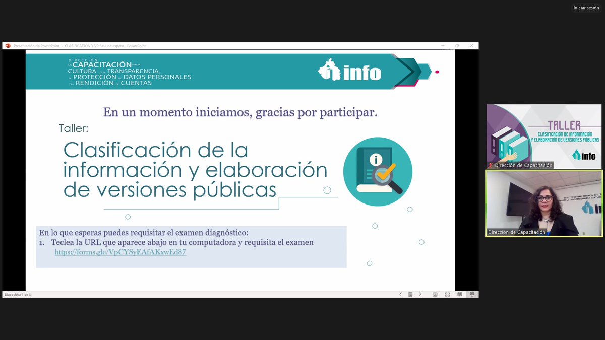 InfoCdMex's tweet photo. Personal de la Dirección de Capacitación del INFO CDMX imparte el Taller: Clasificación de Información y Elaboración de Versiones Públicas, el cual está dirigido a personas funcionarias públicas de esta Ciudad.
#CapacitaciónINFO https://t.co/16PkmO7dp1