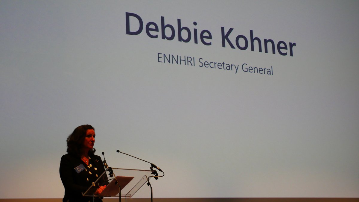 ennhri's tweet photo. #TENNHRI closes with a powerful message from our Sec-Gen @DebbieKohner:
"Given the challenges we face, we need ENNHRI & strong #NHRIs more than ever, as well as a strong network to help them fulfil their potential. We've spent the last 10 years preparing for what we face now..." https://t.co/NJxwCx7zlg