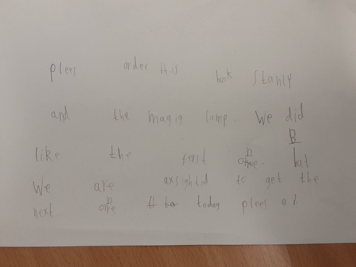 Yr 1 have been enjoying their class book ‘Flat Stanley’ and they were sad when we got to the end! Advik has written a letter to Mr Lovelidge to ask if they could order the next book in the series. 😊( I think the answer will be yes!) #developingaloveofreading #writingforapurpose