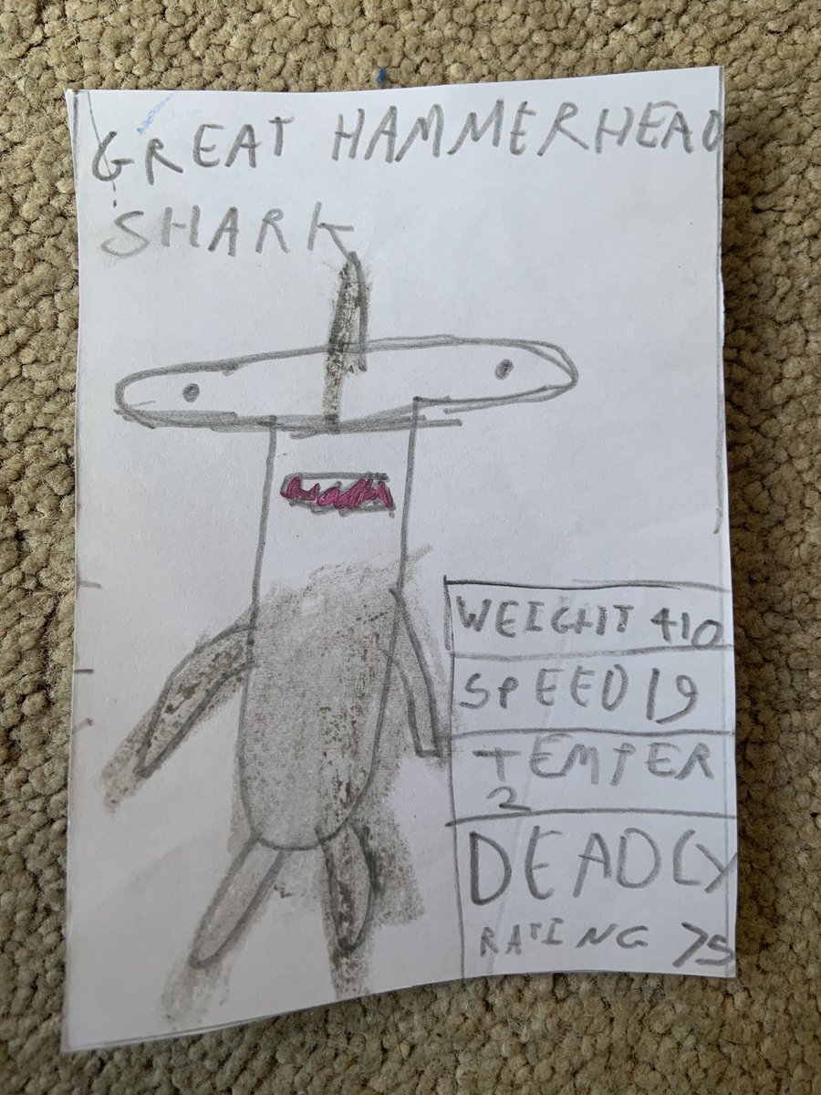 My 7yo son loves Deadly Predators on iPlayer so much that he has made this amazing set of Top Trumps. Hope Steve likes them! #stevebackshall #iplayer #deadlypredators #toptrumps