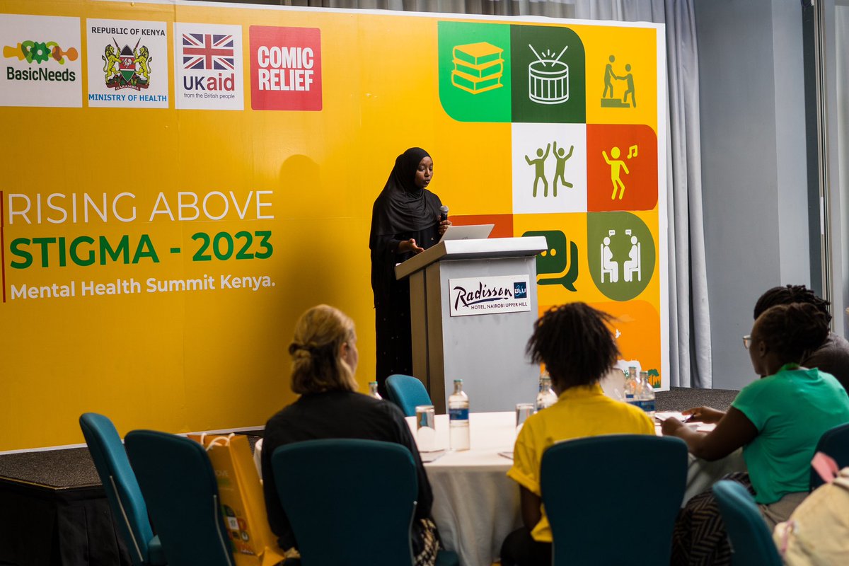 HalimaOsman_'s tweet photo. Today on #WorldMentalHealthDay , I'm grateful for joining the #RisingAboveStigma summit by @BasicNeeds_KE. Made a presentation on @MediaCouncilK efforts in combating mental health stigma among journalists and in media reporting on mental health issues.
#MentalHealthAwareness https://t.co/l74Sh7OFlc