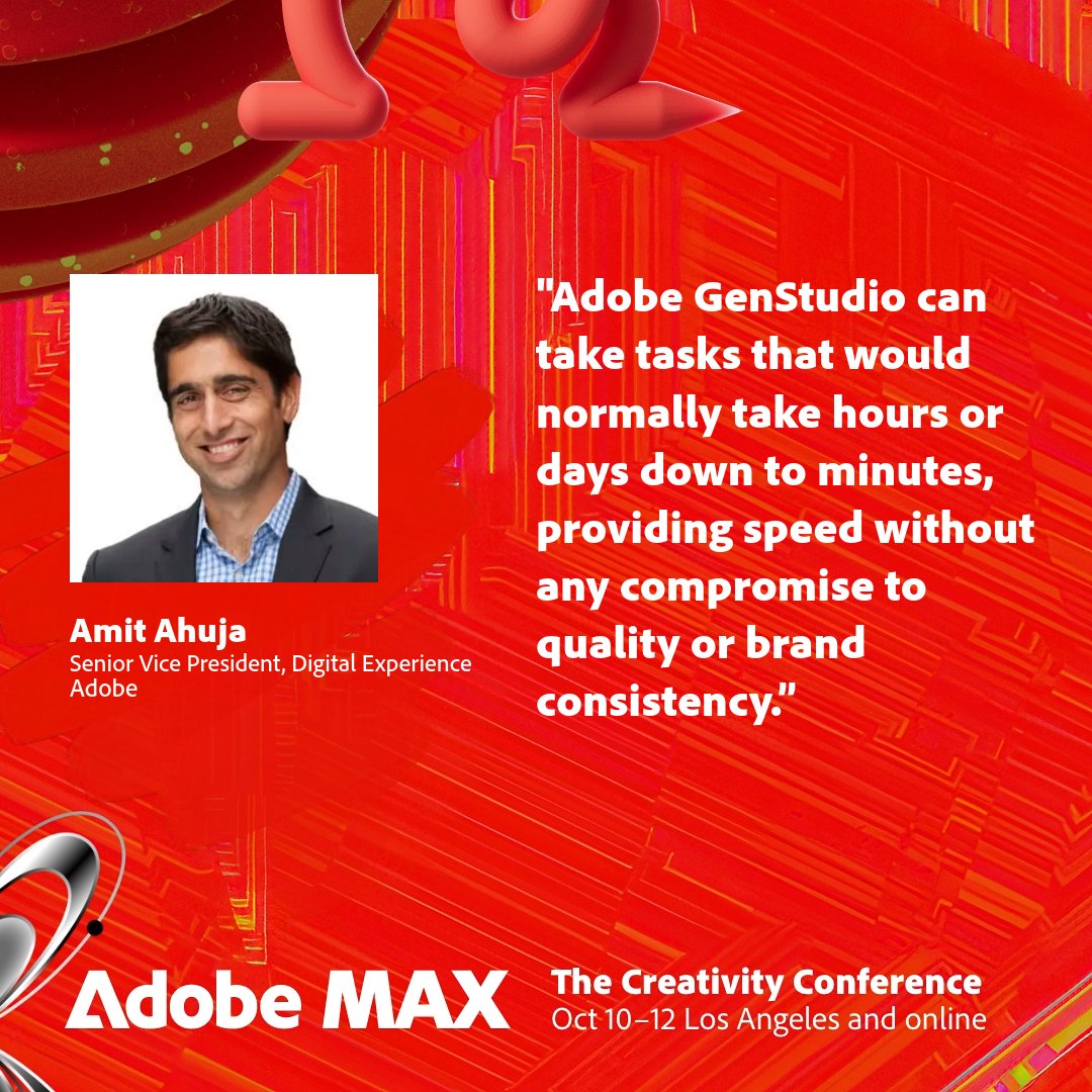 Content demands are expected to increase as much as 5X over the next two years, according to the majority of customer experience professionals. 🤯

Boost your efficiency with Adobe GenStudio: adobe.ly/3F7kEbn

#AdobeMAX