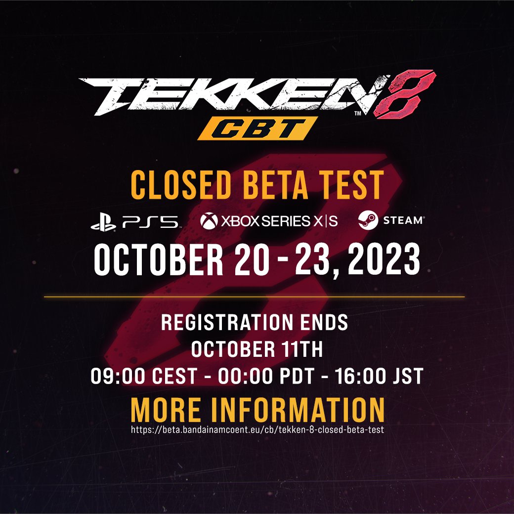 How to join the Tekken 8 CNT Closed Beta in July 2023