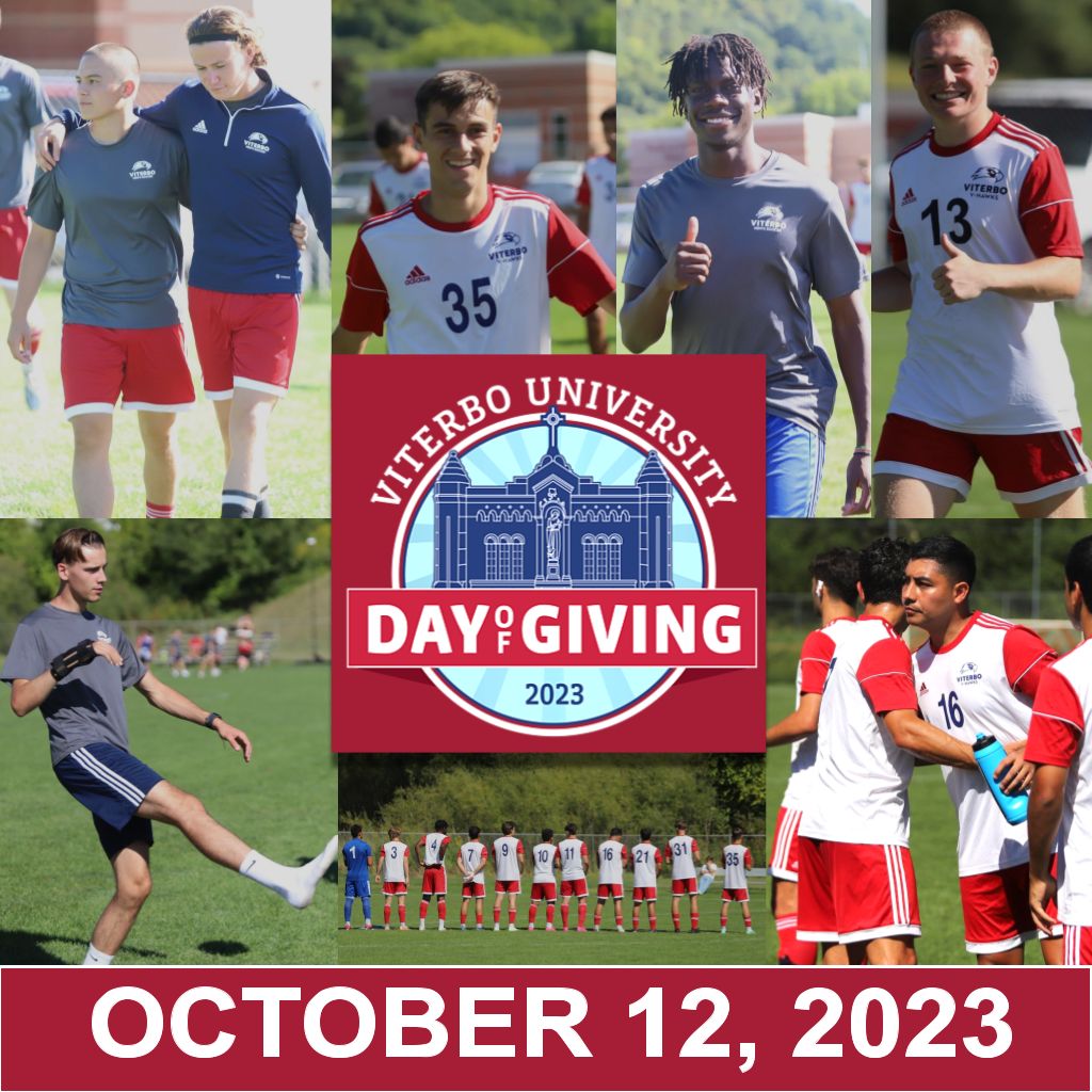ViterboSoccer's tweet photo. Help us support our Men's Soccer players this year for Day of Giving! 
Donate today! 👉  https://t.co/FzgGPSvjvN 

#FlyTogether #VHawkNation https://t.co/9oisFCsoQV