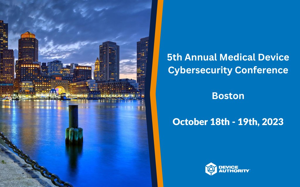 DeviceAuthority's tweet image. Tyler Gannon and David Bennett will be attending 5th Annual Medical Device Cybersecurity Conference in Boston  from 18th &amp;amp; 19th Oct 2023 make sure to connect with them at the event.

hubs.ly/Q0250bBF0

#iotsecurity #medicaliot #medtechsecurity #cybersecurity