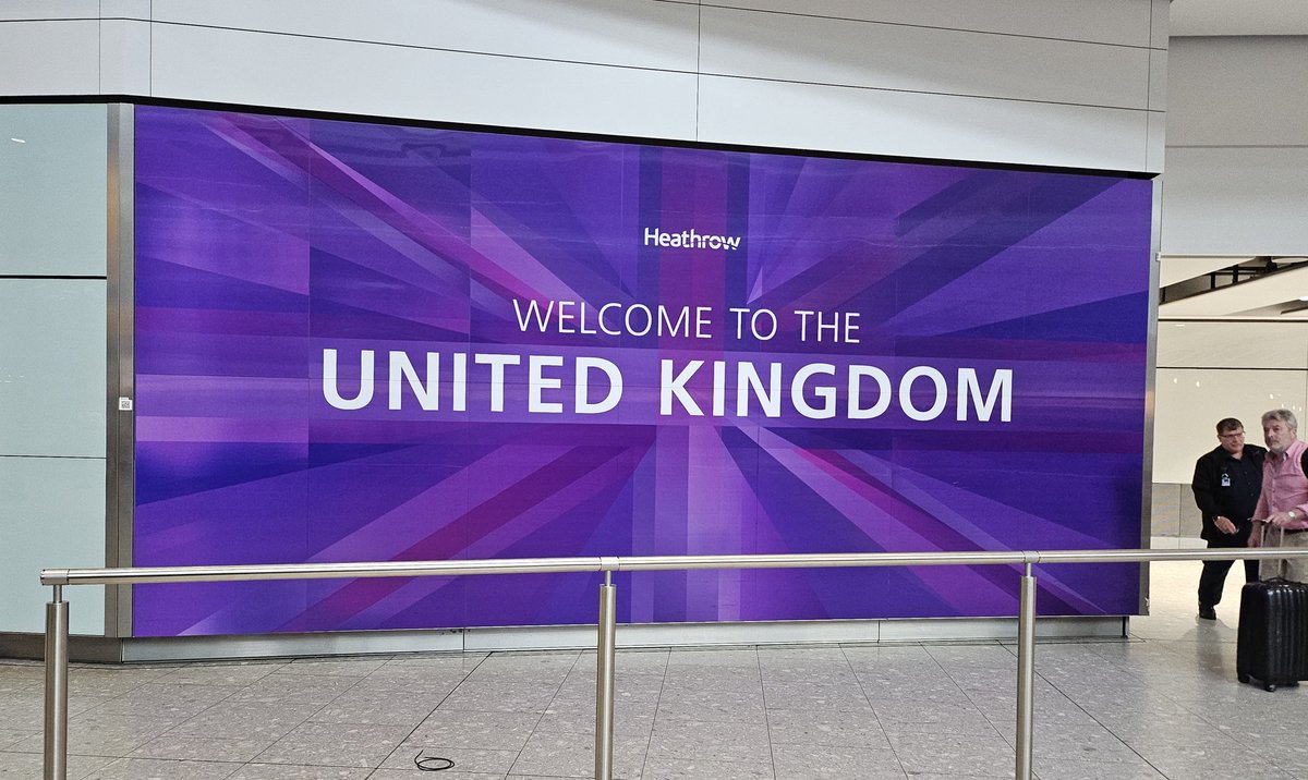 A nice friendly #greeting for people arriving at #Heathrow #Terminal5
