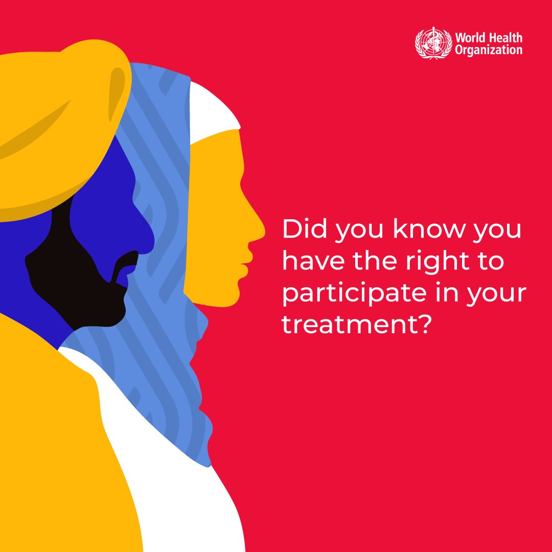 Everyone has the right to participate in their treatment.
Which means you have the right to speak up. To be heard.

These are our minds, and these are our rights.

Interested in learning more? Take WHO’s free online #QualityRights course bit.ly/3O6FxGV