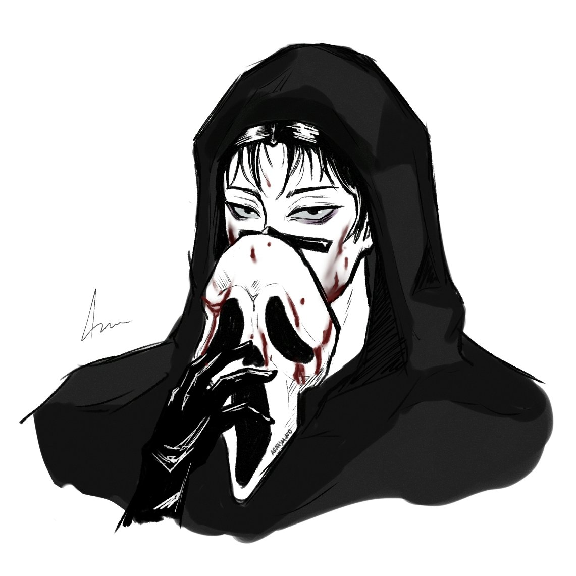 aransmind's tweet image. choso as ghostface🩸
#jjk #choso