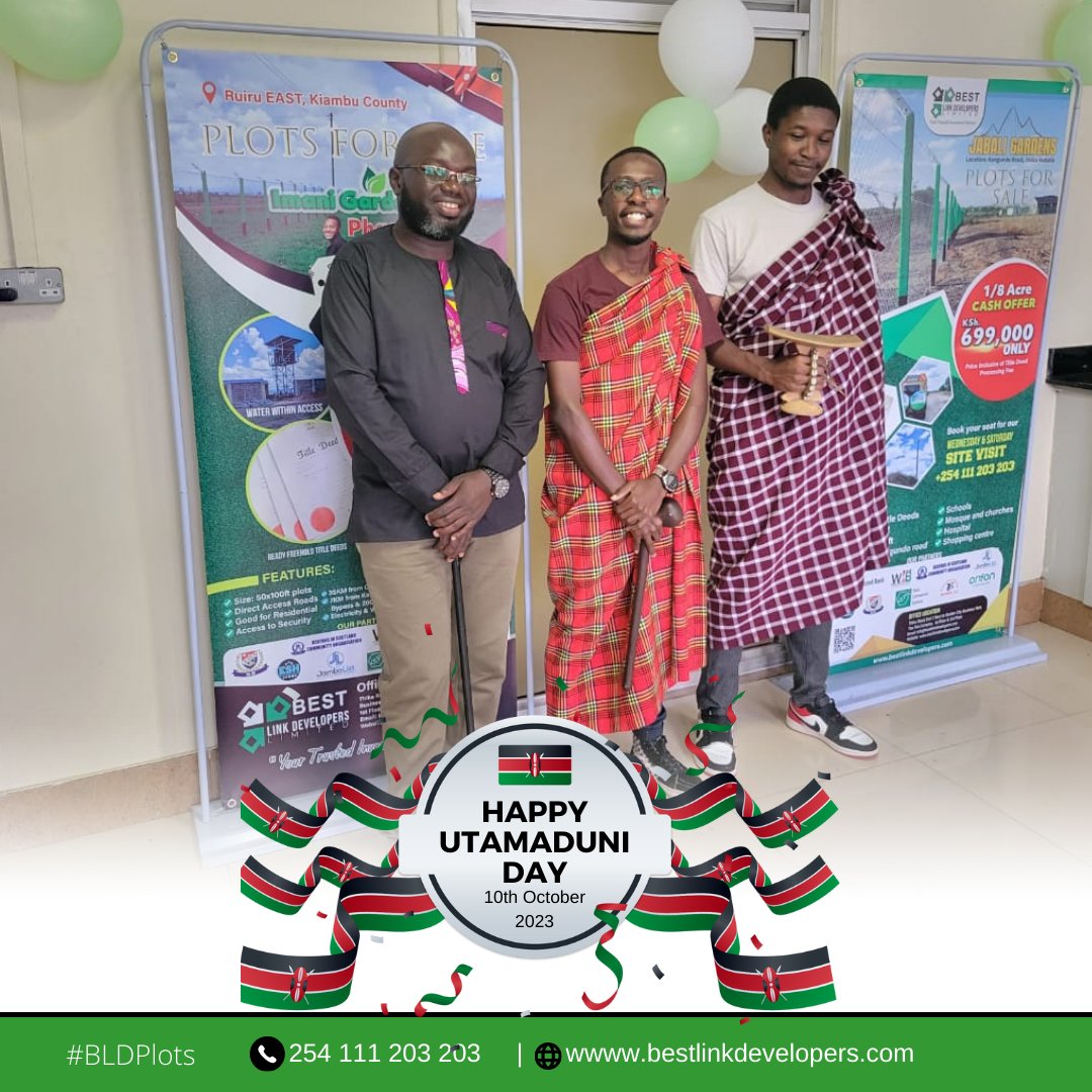 DevelopersBest's tweet photo. Huduma Day or Utamaduni Day?

Ni UTAMADUNI wetu kuku-HUDUMIA kila siku, iwe ni #HudumaDay  au #UtamaduniDay  ama MOI DAY... kwetu ni OPEN DAY kuwa HUDUMIA wateja

Because your dream to own a piece of our Mother Land is TRUE https://t.co/6TsrFOTvMo