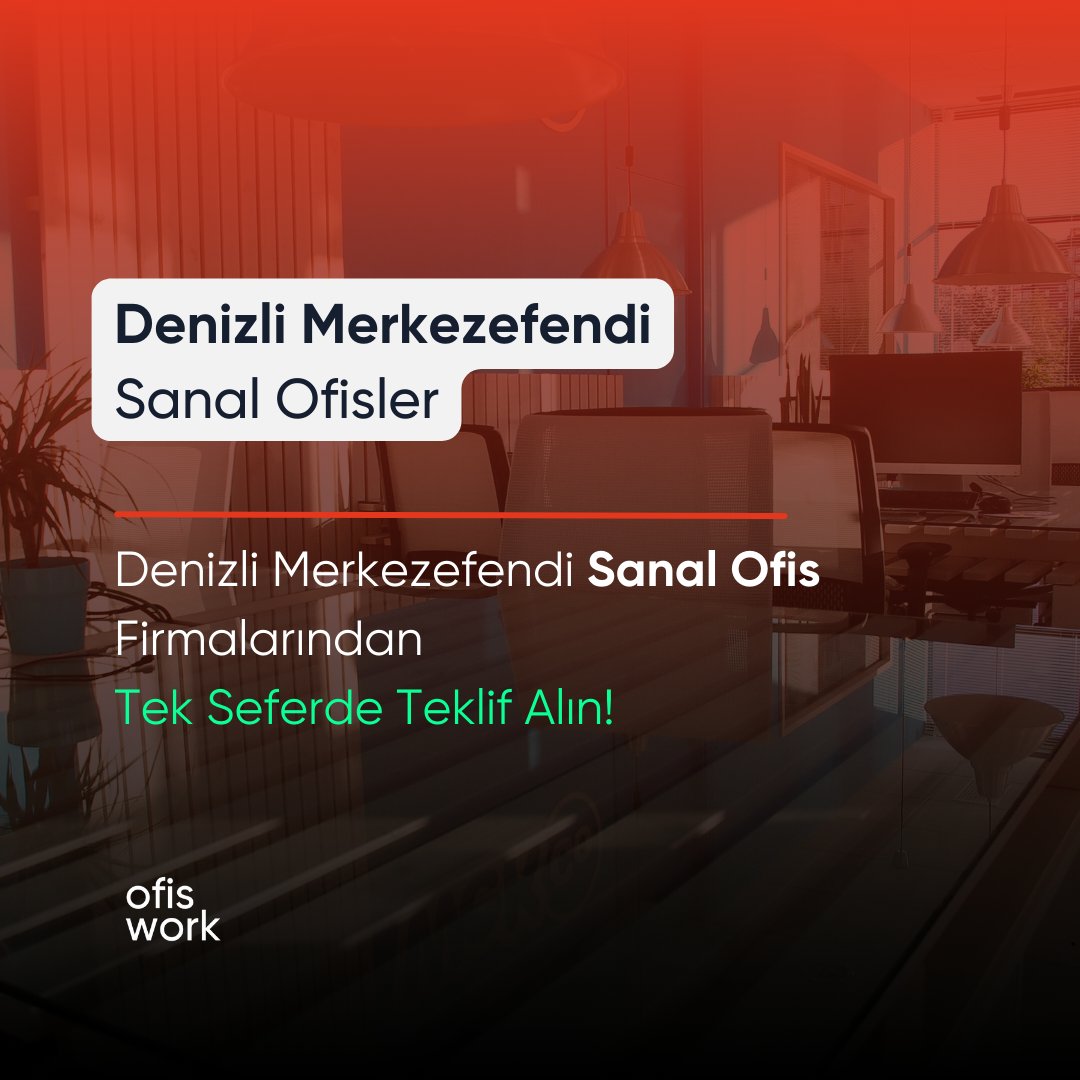 🏢🌟 Denizli Merkezefendi Sanal Ofisler: İş Dünyasını Keşfedin! 💼🏙️

Siz de iş dünyasında fark yaratmak için bu fırsatı kaçırmayın!  💪
"ofis.work" avantajlarıyla tanışmak için hazır mısınız? 📷

#sanalofis #denizlimerkezefendi #denizlisanalaofis #denizliofis