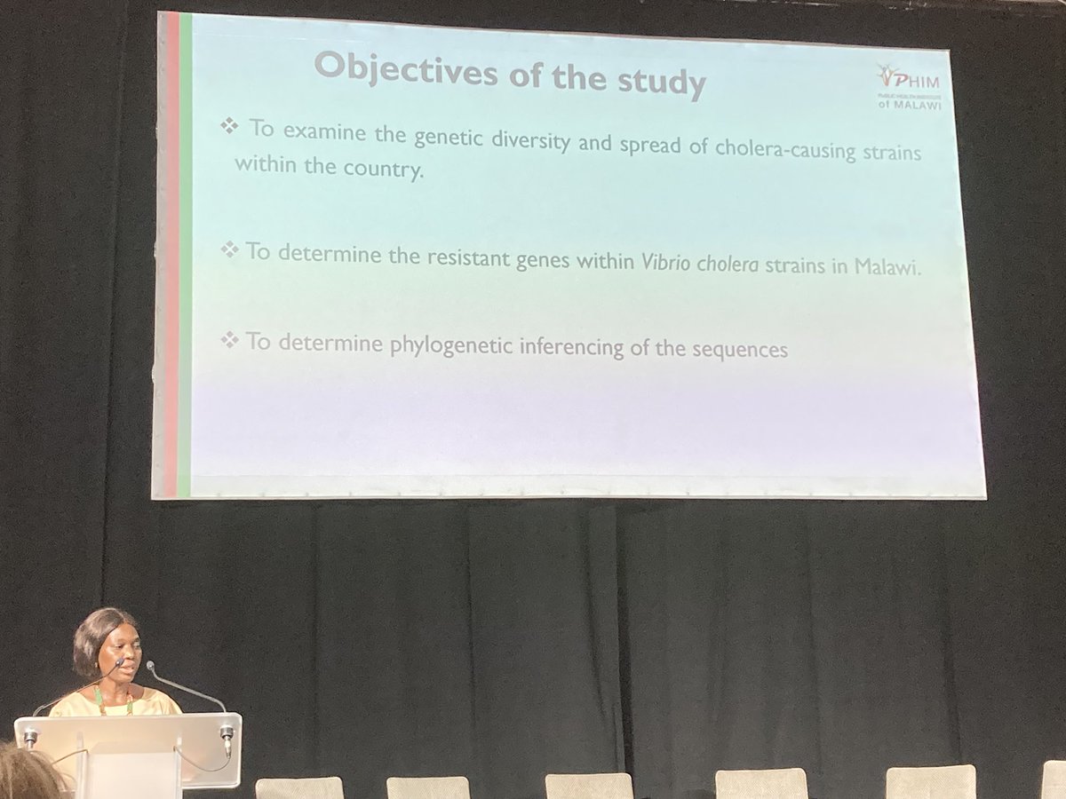 Dr Josie Golding (@beakerh) on Twitter photo Great presentation from the Public Institute of Malawi, Miriam Nyenje, on the first locally driven whole genome sequencing on cholera, working closely with <a href="/AfricaCDC/">Africa CDC</a>. Great presentation from the Public Institute of Malawi, Miriam Nyenje, on the first locally driven whole genome sequencing on cholera, working closely with <a href="/AfricaCDC/">Africa CDC</a>.