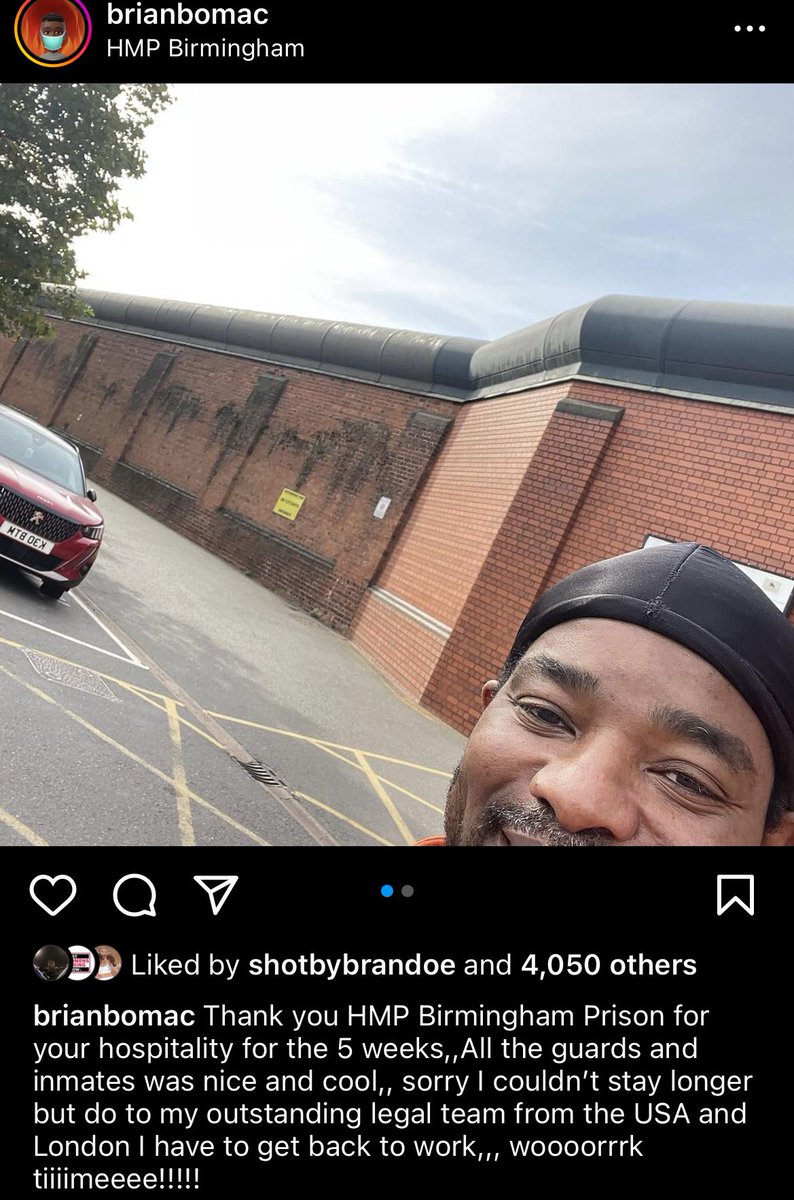 HotBoxingMinute's tweet photo. “Sorry I couldn’t stay longer” 😂😂

At least BoMac got a good sense a humor about it all. I can’t imagine all that beans on toast confinement🥴
#boxing #FreeBomac https://t.co/vP1RVY818i