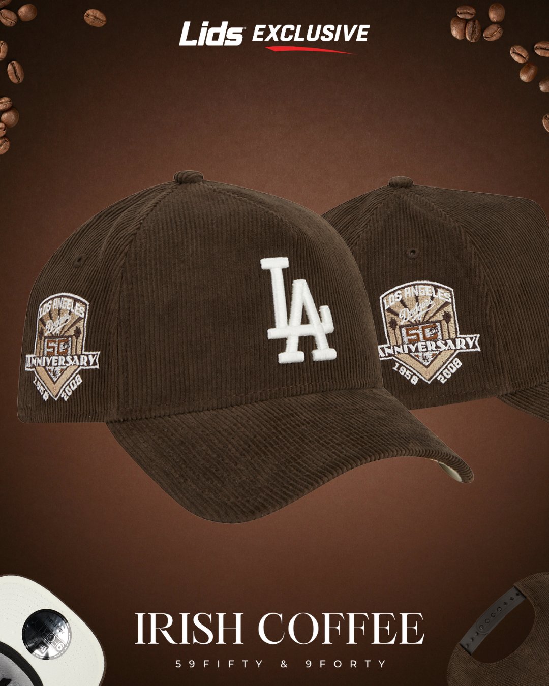 Lids on X: Raise your mugs for our latest New Era x MLB Irish Coffee Cord  Collection! BOTH fitteds and a-frames from our Irish Coffee Corduroy  Collection have begun hitting select North