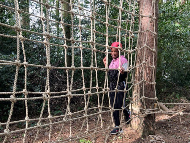 NULS_PrepHead's tweet photo. 6J testing their balance and agility on our low ropes course, in our school woodland, building their confidence and developing even stronger teamwork. #PrepAdventures #WeareNULS https://t.co/HJrxwkeZay