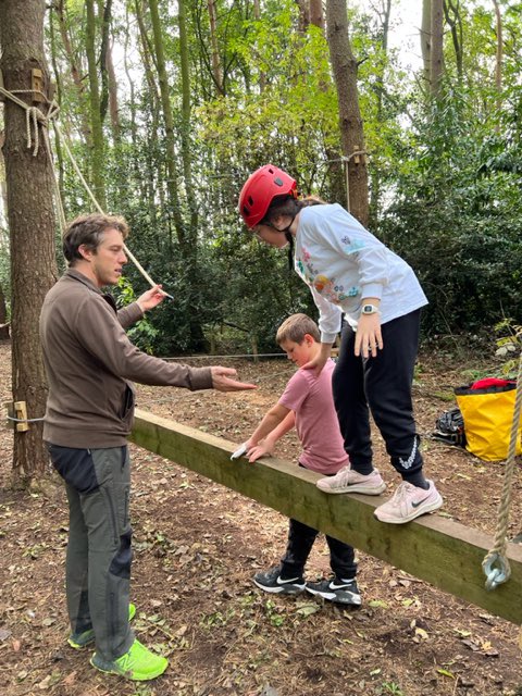 NULS_PrepHead's tweet photo. 6J testing their balance and agility on our low ropes course, in our school woodland, building their confidence and developing even stronger teamwork. #PrepAdventures #WeareNULS https://t.co/HJrxwkeZay