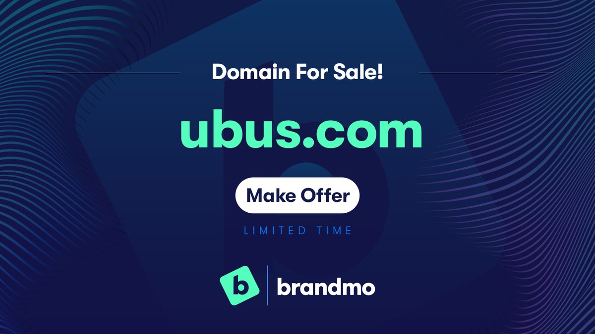 brandmo's tweet image. ubus.com

Registered in 2006 this premium 4-character .com is available for sale and perfect for a bus booking platform or app. #ubus #bus #busbooking #domains #domain #domainname #domainnames #domainbrokerage #domainsforsale

Inquire at: ow.ly/3FHR50PVcjw