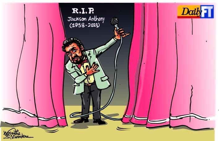 cartoonlka's tweet photo. FT cartoon by Wasantha Siriwardena
#RIPJacksonAnthony https://t.co/PAcKzWwtoa