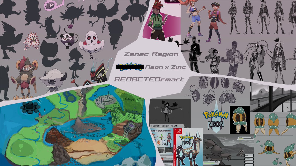 redactedfmart's tweet photo. Happy #PortfolioDay2023 and surprise!! I'm giving you neither a portfolio nor a proper video... but a promise of them both in the future. Lots more Pokémon and Fakemon and also more?

Check out my new vid on my YouTube Channel (if u fancy, no biggie hehe) https://t.co/JljPzEetHi https://t.co/PJP1s84W5K
