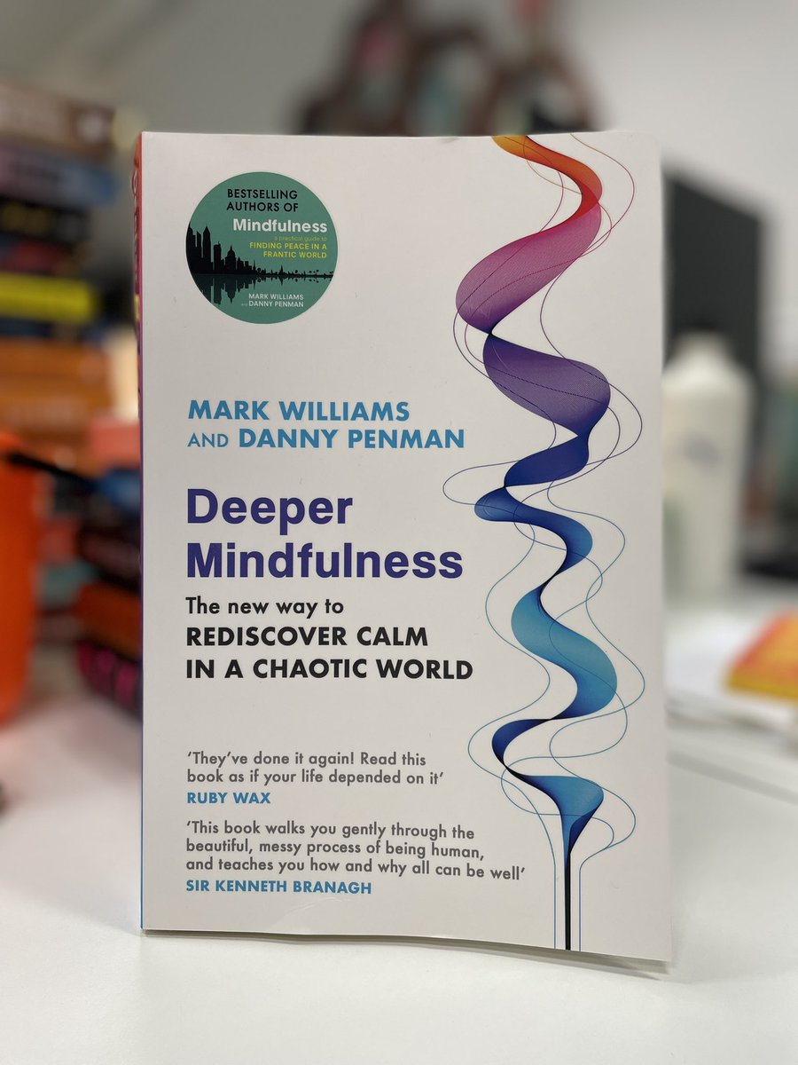 CBGBooks's tweet photo. For #WorldMentalHealthDay, we are giving away a copy of #DeeperMindfulness by Prof. Mark Williams and @DrDannyPenman, the follow up to their best-selling guide, Mindfulness 🧘

RT and follow us by 3pm tomorrow to enter📚✨ https://t.co/xTlqNA4MxV