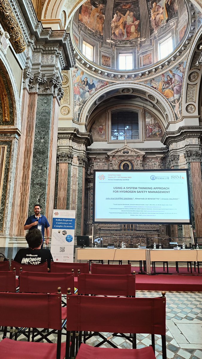 My presentation in the Italian Regional Conference on Complex Systems

'Using a System Thinking approach for Hydrogen Safety Management'

#phd #phdchat #phdlife #phdstudent #phdresearch #research #conference #engineering #riskmanagement #risk #systemdynamics #complexity #modeling