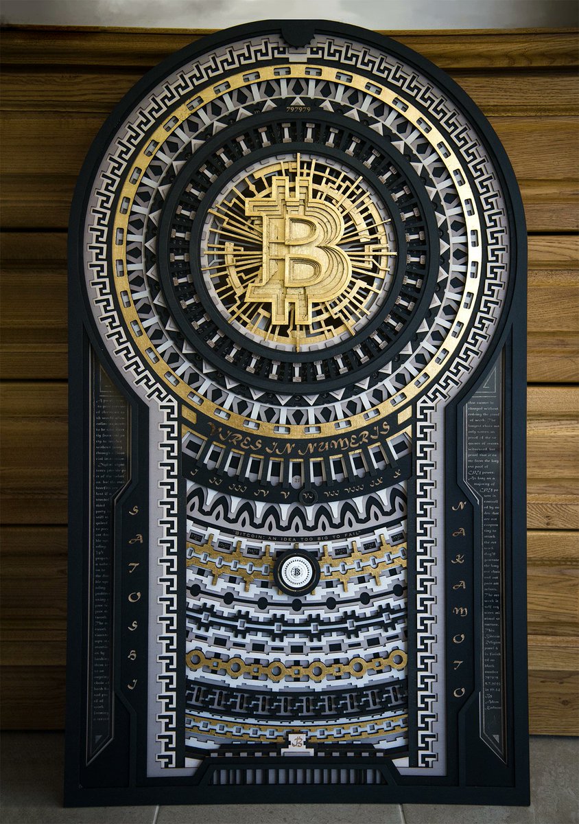 The Bitcoin Religion VI is in searching for it's new home! The first artwork that is also a holder of the Orenda coin 6, a 1 Troy ounce silver coin loaded with 0.01 BTC

You will have the chance to get the artwork in the <a href="/BitcoinConfEUR/">Bitcoin Amsterdam</a> auction powered by the <a href="/scarcedotcity/">Scarce.City</a> . 🌋