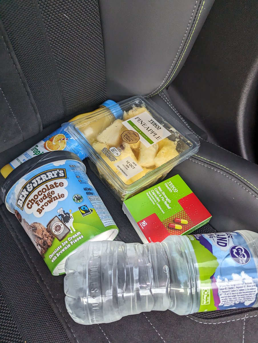 BPapi82's tweet photo. Start of a bastard cold coming so emergency supplies in. https://t.co/RJHVSJhZ4f
